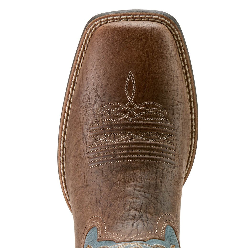 Ariat Steadfast Wide Square Toe Leather Cowboy Boot