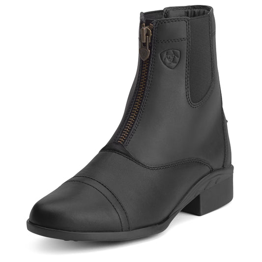 Jeffers - Ariat Scout Zip Paddock Boot Adult Black Equestrian Footwear - 6.5