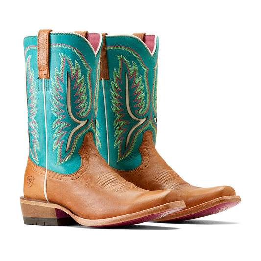 Jeffers - Ariat Women's Futurity Colt Western Boots - Tan Patina - 6.5 - Pair