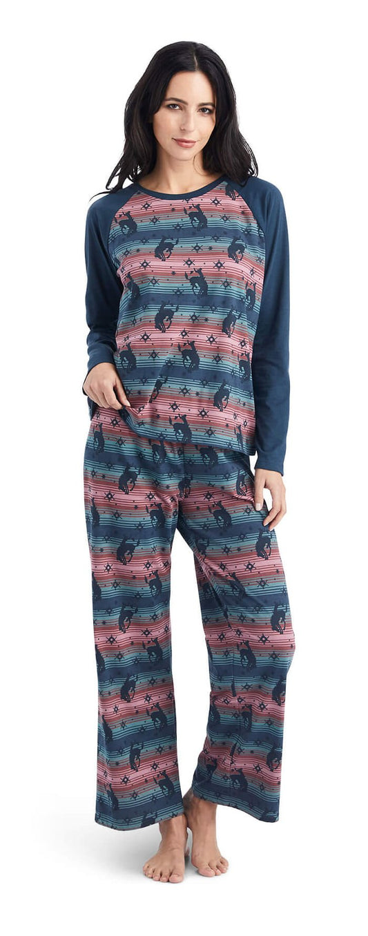 Ariat Women's Bucking Serape Pajama Set