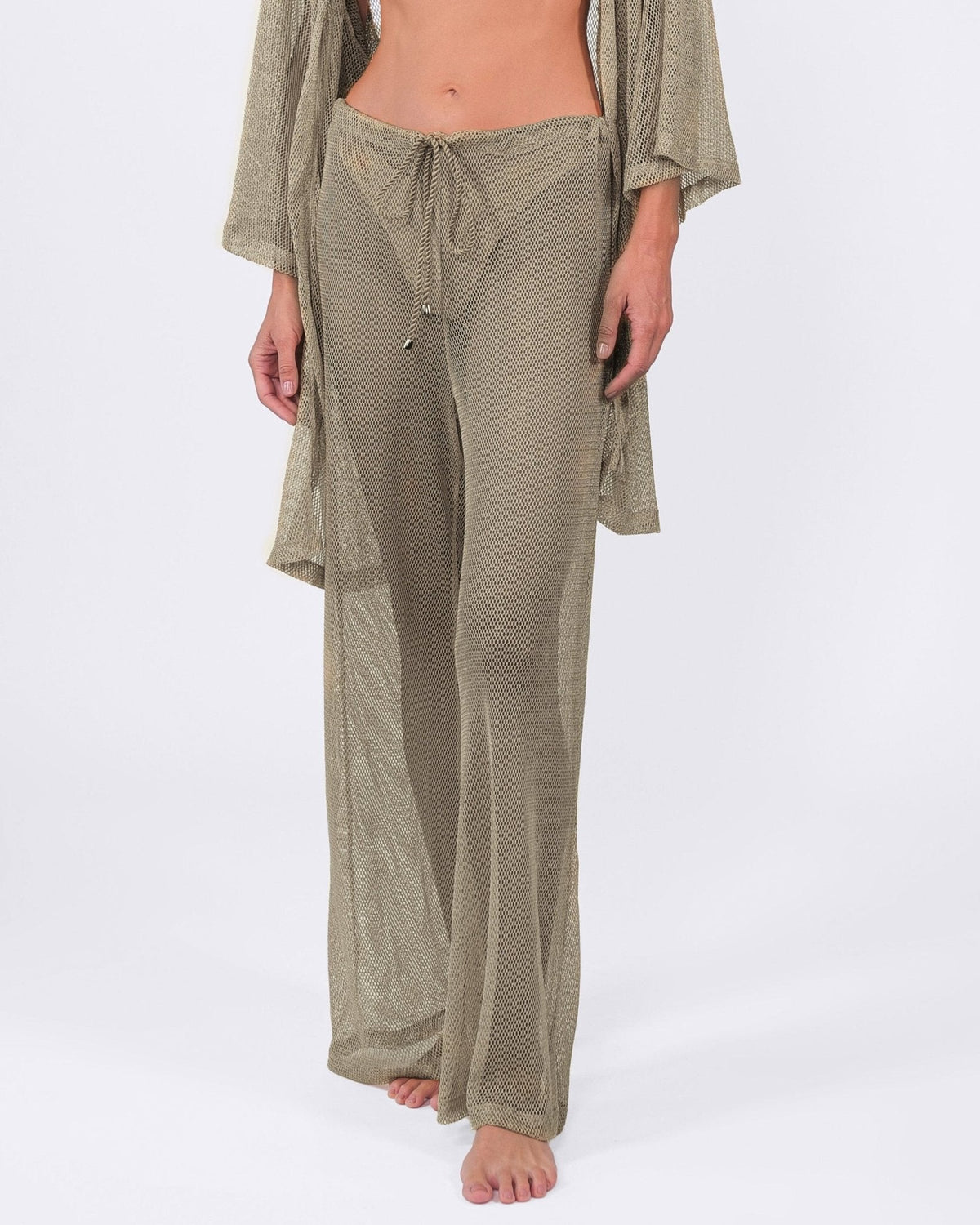 Acqua de Luxe Beachwear - Buzios Shimmer Pants - Gold