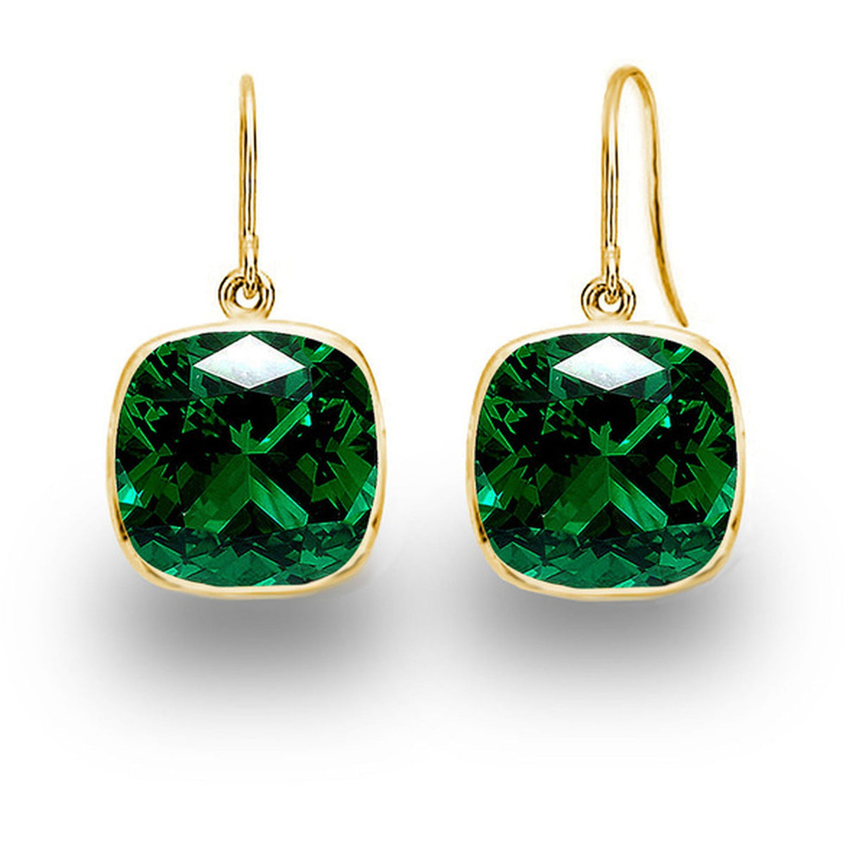 Aretes colgantes de corte cojín VossAgin