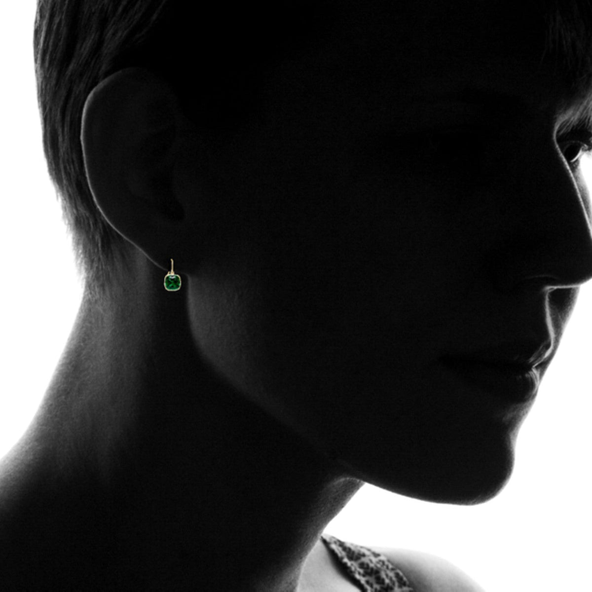 Aretes colgantes de corte cojín VossAgin