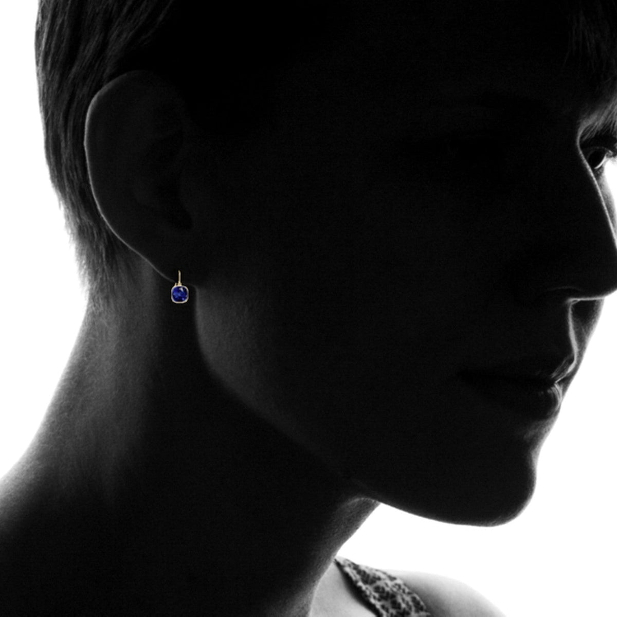 Aretes colgantes de corte cojín VossAgin