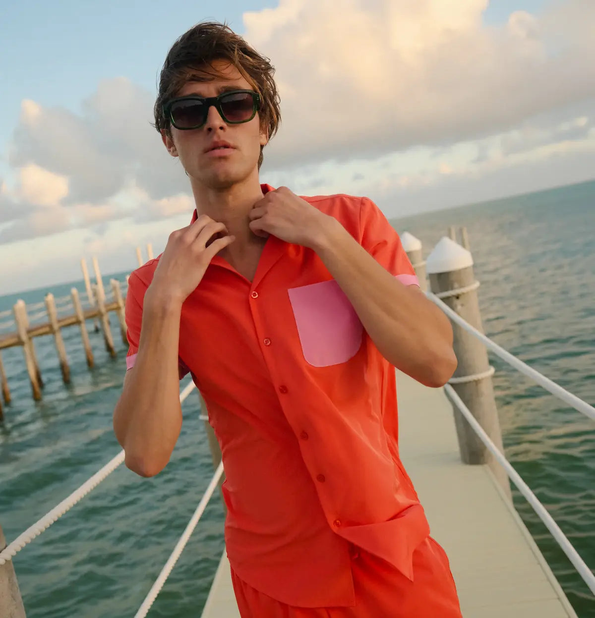 Chemise boutonnée ajustée Capelle Miami