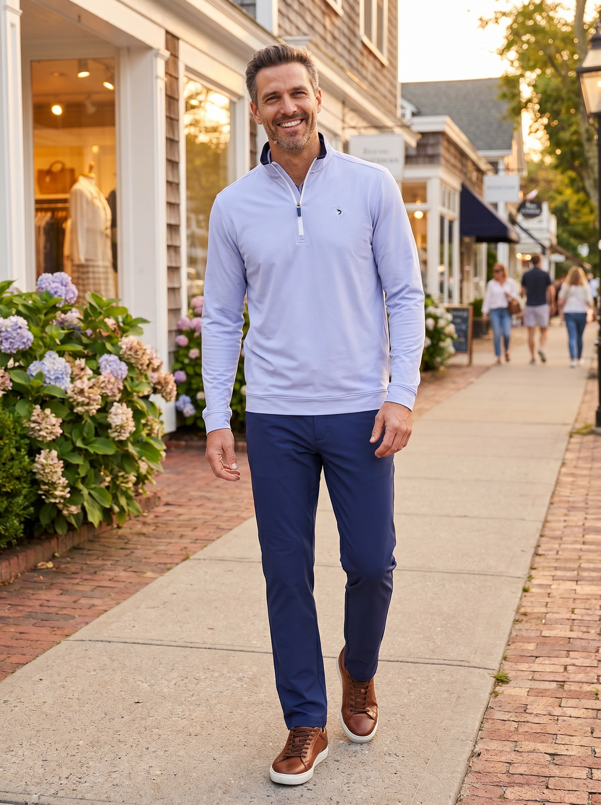White Water Life Long Beach Quarter Zip ultrasuave y ligero