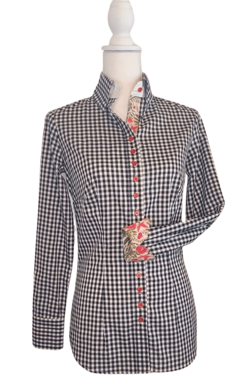 Frank & Rio Women's Gingham Western Shirt