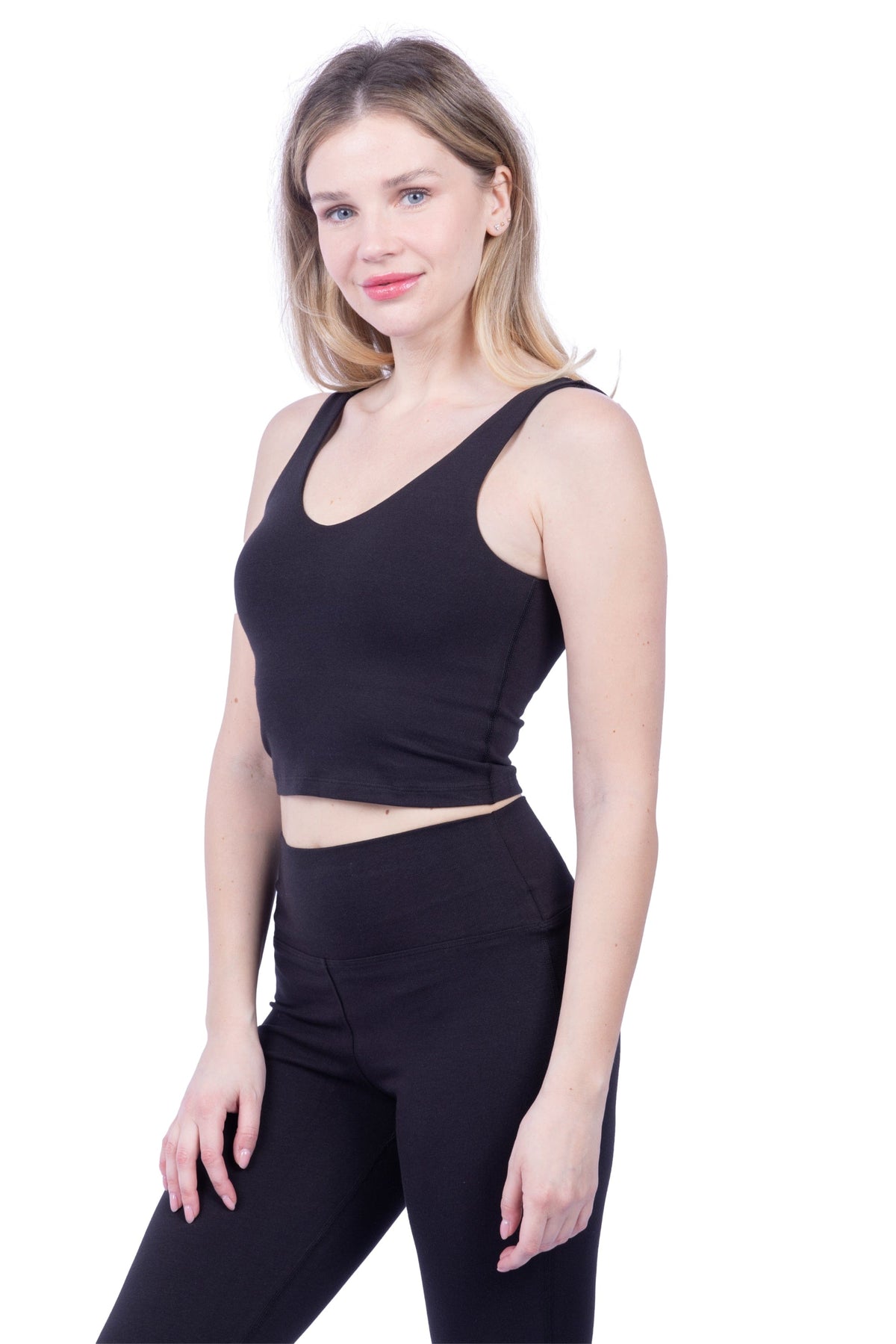Top corto con cuello en V de Lezat