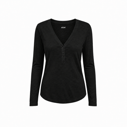 Lezat Monroe Henley à manches longues