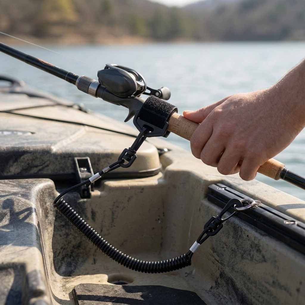 YakGear Coiled Fishing Rod Leash — view 3