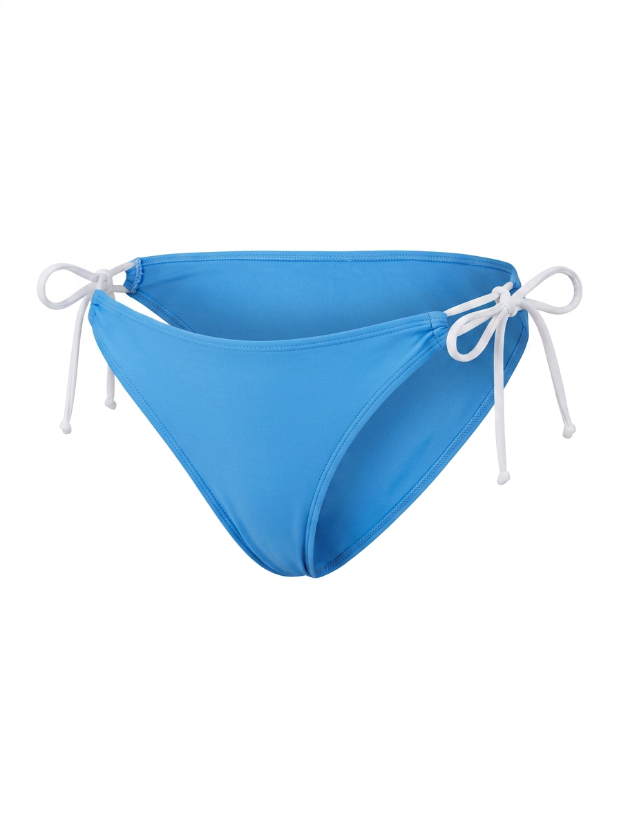 Light Blue String Bikini Bottoms — XS — view 2