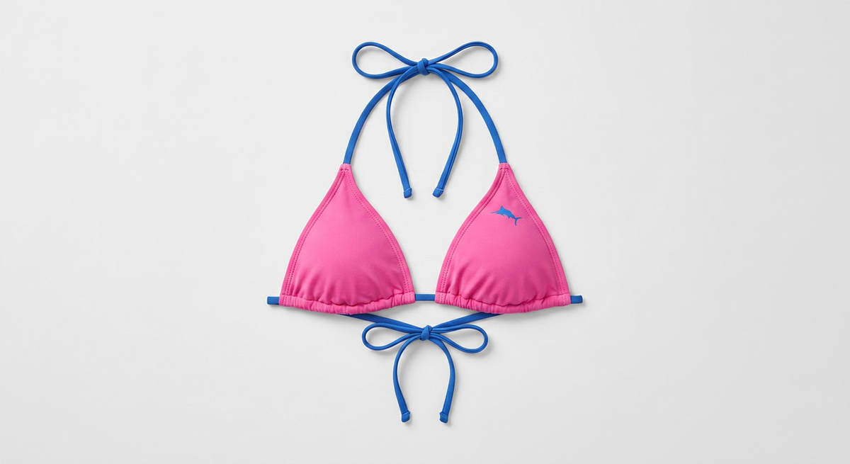 Pink String Bikini Top — XS — view 1