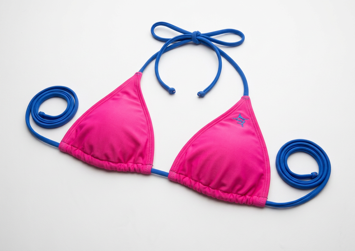 Pink String Bikini Top — XS — view 2