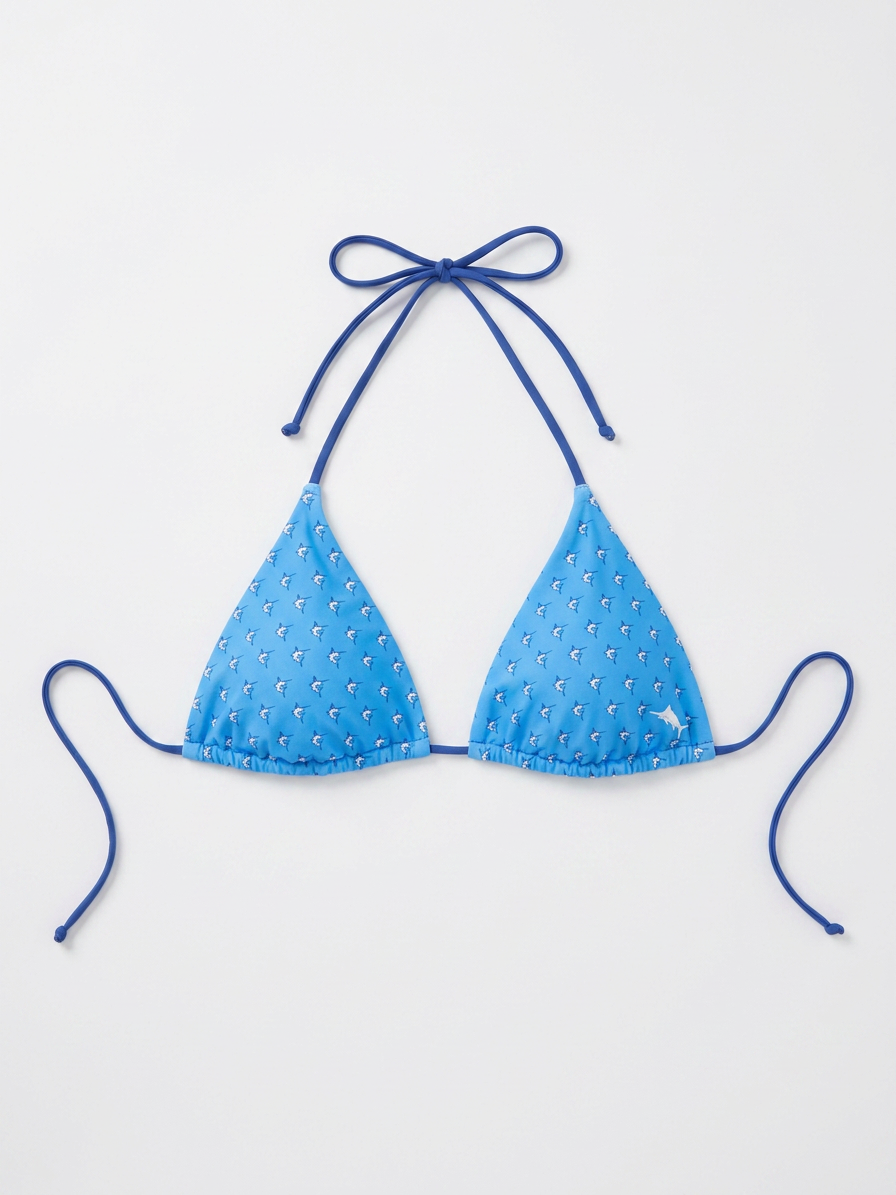 Light Blue String Bikini Top — XS — view 1