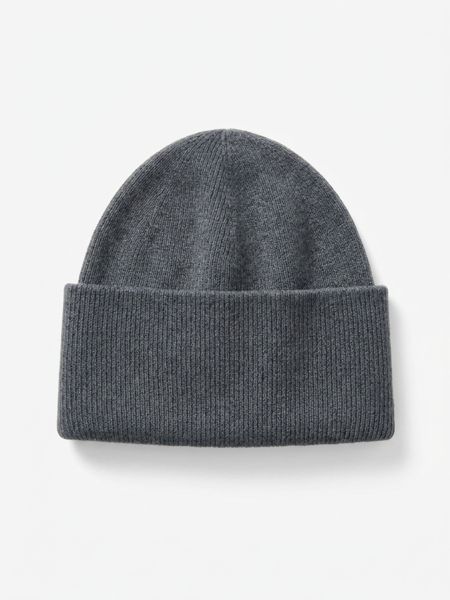 Cashmere Cuff Beanie - Slate Gray — SLATE GRAY / One Size — view 1