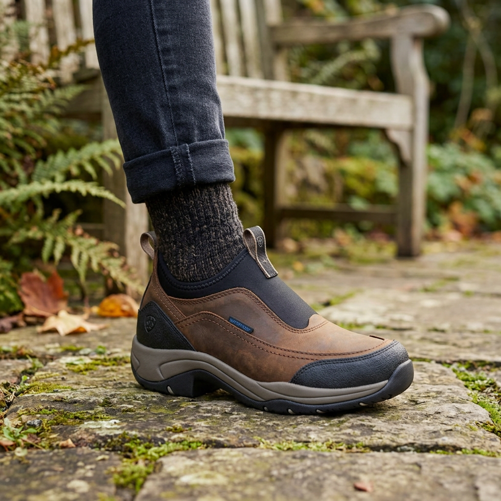 Ariat Women's Terrain Ease Waterproof — Oily Distressed Brown / 5.5 B — view 3