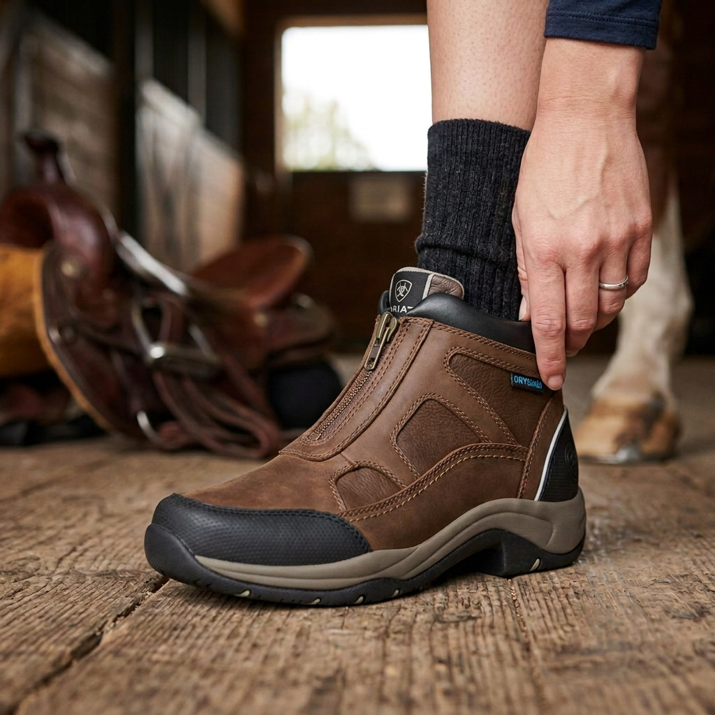 Ariat Women's Terrain Zip Boots — Palm Brown / 5.5 B — view 2