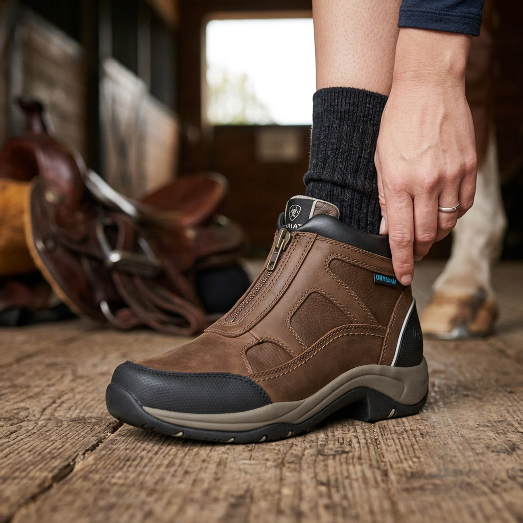 Ariat Women's Terrain Zip Boots — Palm Brown / 5.5 B — view 3