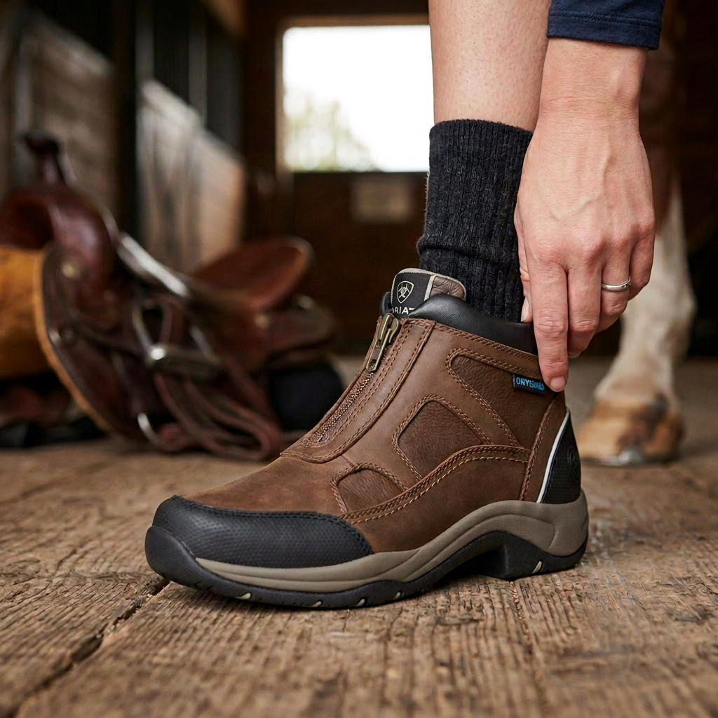 Ariat Women's Terrain Zip Boots — Palm Brown / 5.5 B — view 4
