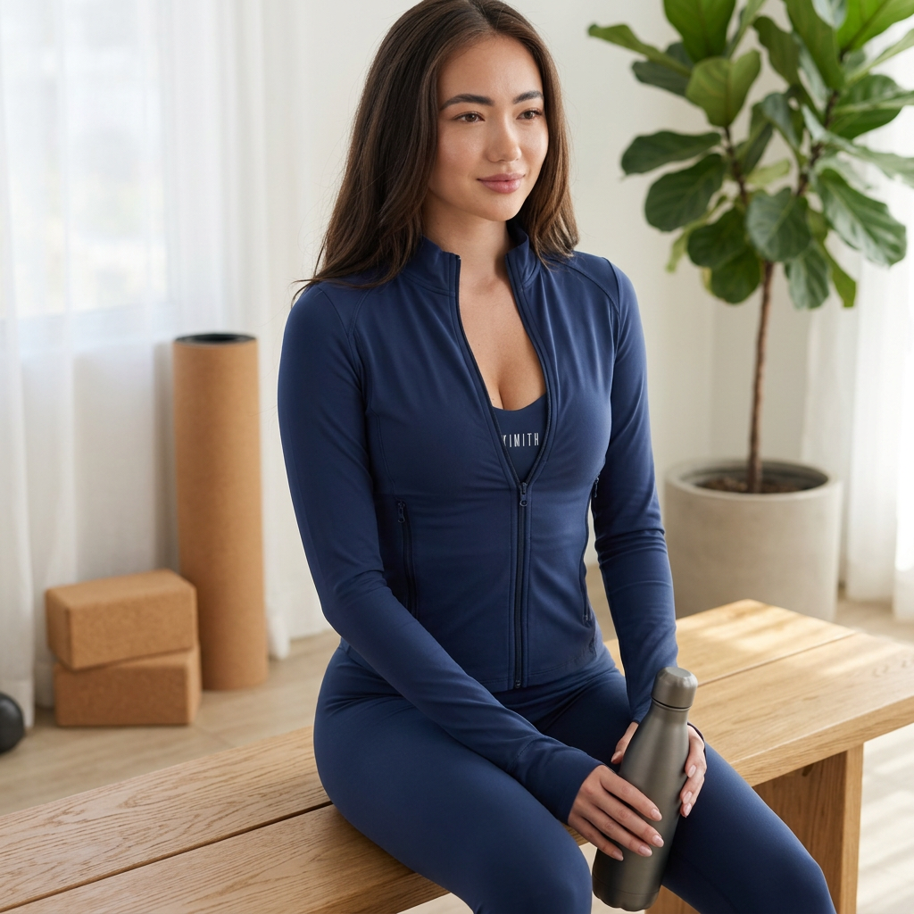 I Live in Luxury Navy Blue Perfect Fit Jacket — S — view 3