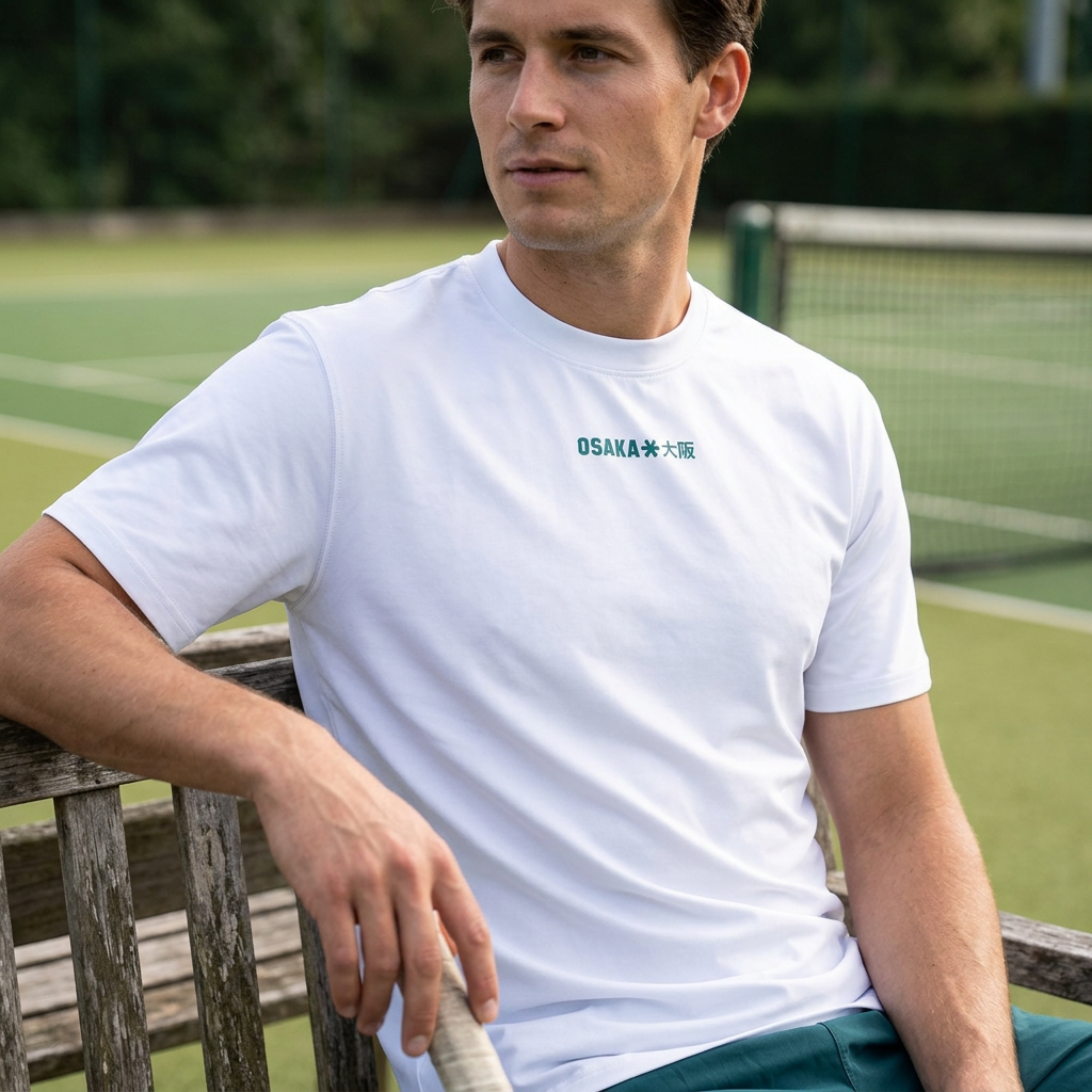 Osaka Men Tee Court | White — White / XS — view 2