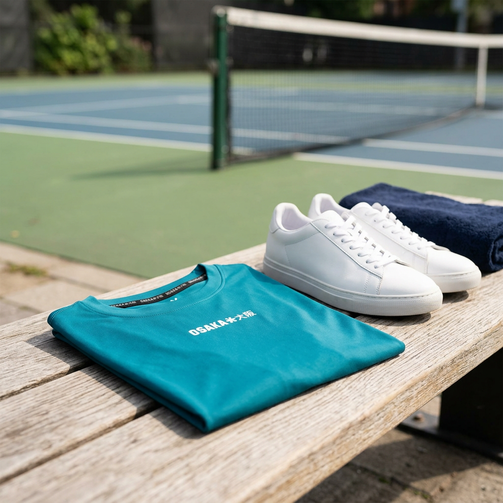 Osaka Men Tee Court | Transformative Teal — Transformative Teal / XS — view 2