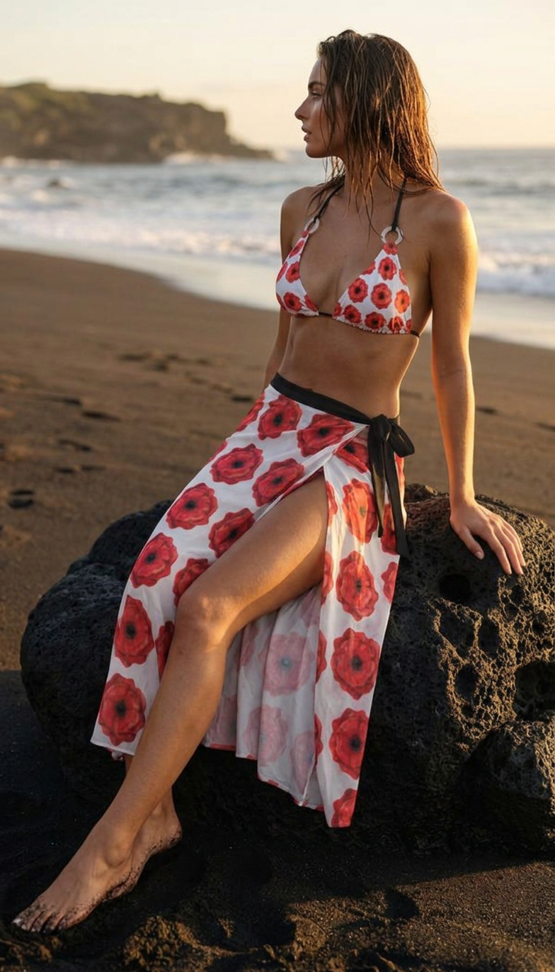Voglia Swimwear Lara Wrap Skirt — X-Small — view 1