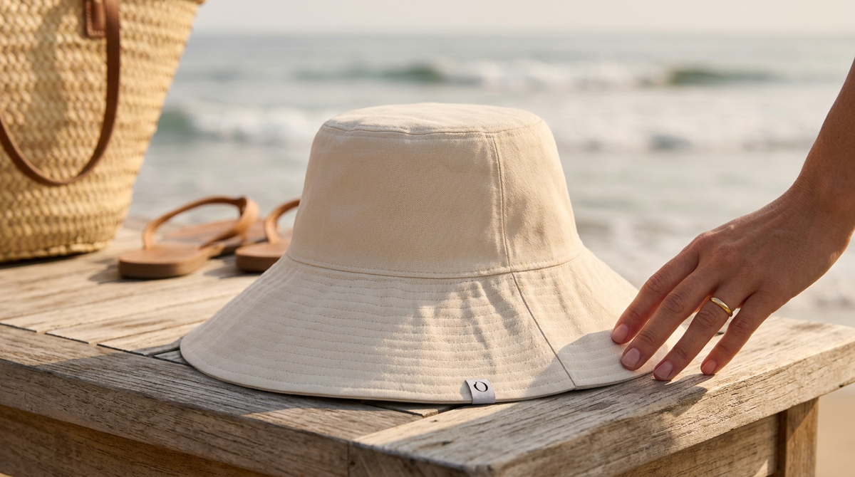 Ondine Eva Sun Hat — Beige — view 2