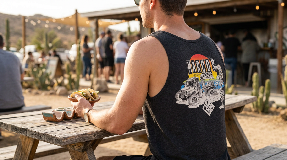 Marcos Tacos Tank — Charcoal Black / S — view 1