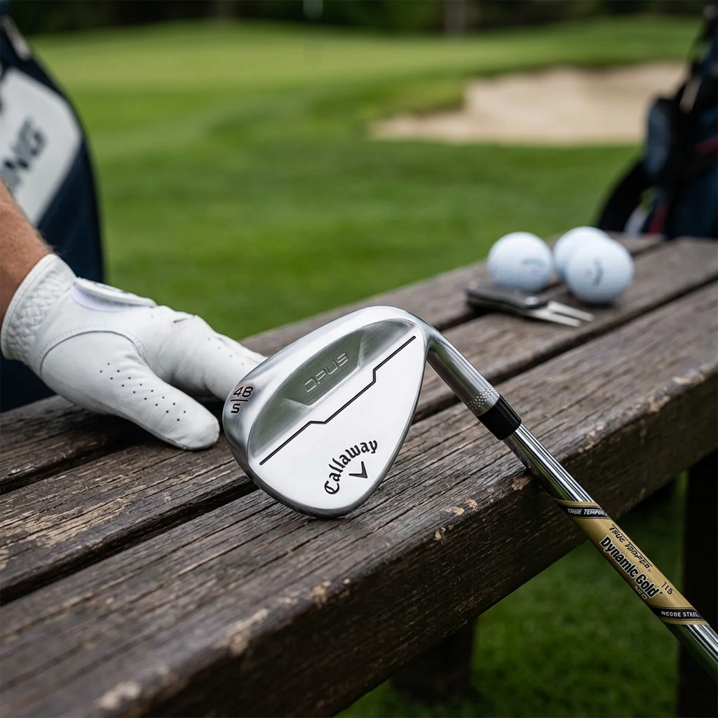 Callaway Opus Brushed Chrome Wedges — Right Hand / TRUE TEMPER DYNAMIC GOLD MID 115 WEDGE STEEL / 48.10 S — view 1