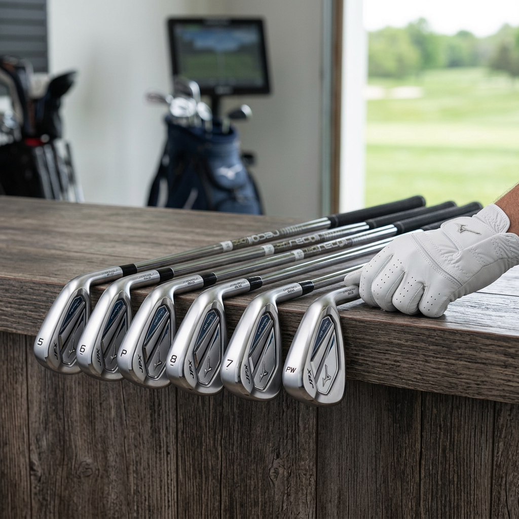 Mizuno JPX 925 Hot Metal HL Iron Set — UST Recoil Dart 60 F2 Senior Flex / 5-PW/GW — view 1
