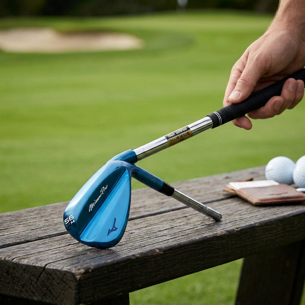 Mizuno Pro T1 Wedge Blue Ion — Right / True Temper Tour Issue S400 / 46.08 S — view 2