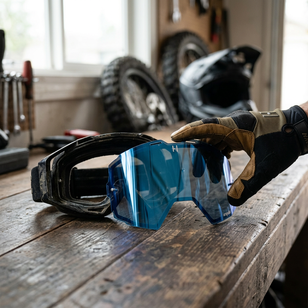 Blue Helios Crystal Lens — view 3