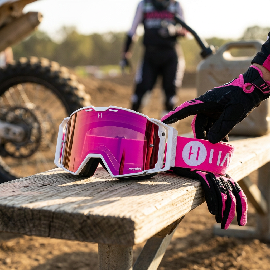 Havoc Racing Co. Flamingo Helios Goggles — view 1