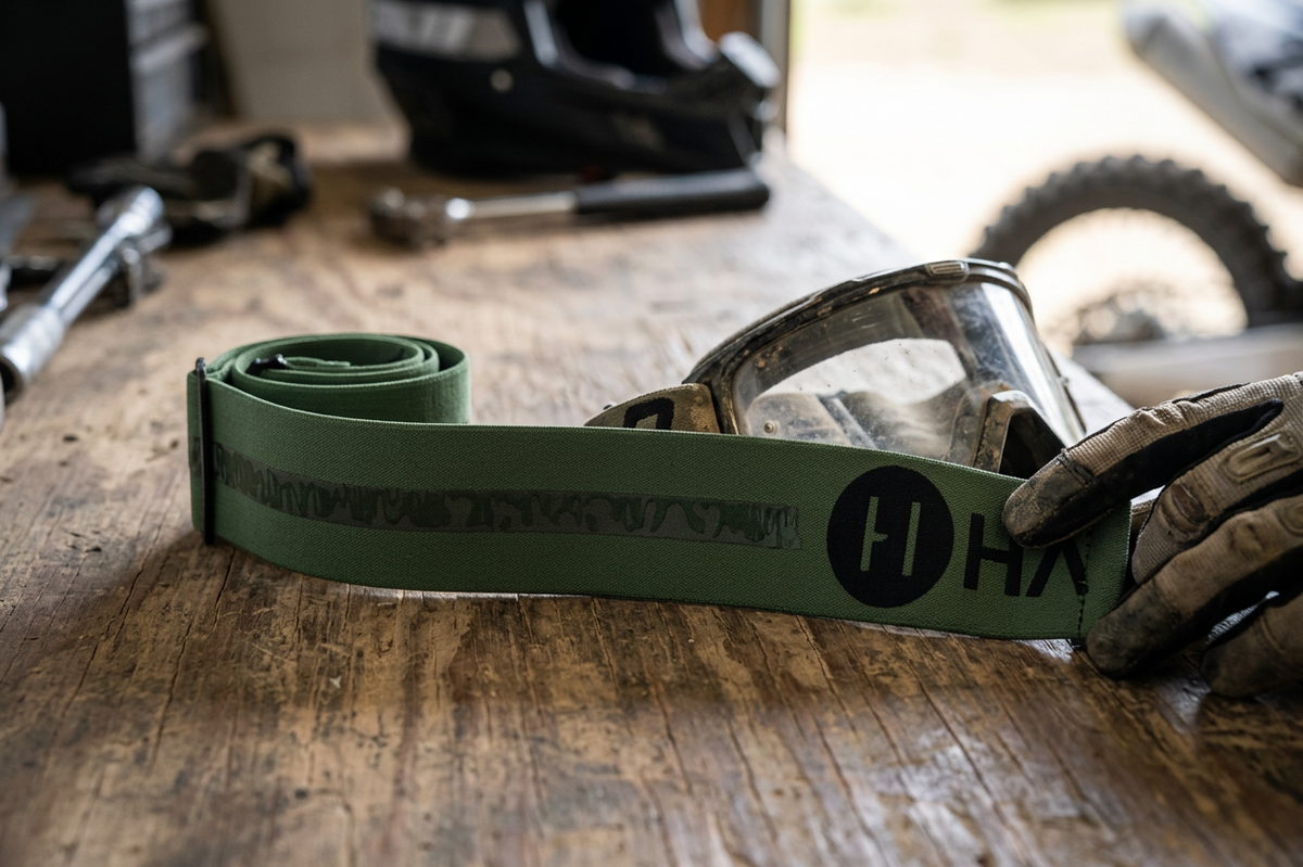 ODI Green — Havoc Racing Co. Odi Goggle Strap — view 1