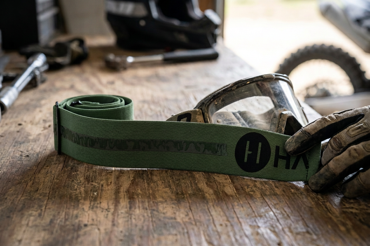 ODI Green — Havoc Racing Co. Odi Goggle Strap — view 3