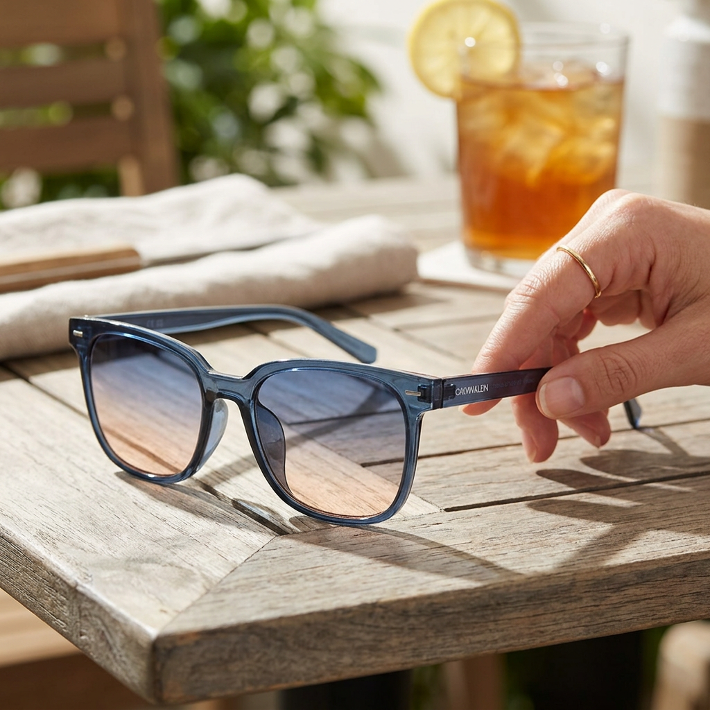 Calvin Klein Square Sunglasses — view 1