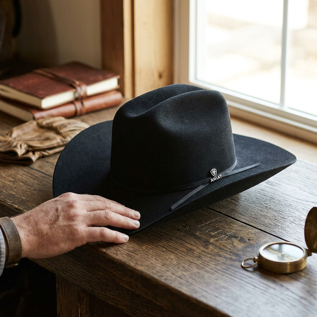 Ariat Cattleman Cowboy Hat — 6 7/8 — view 3