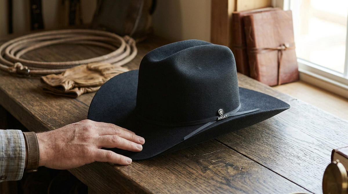 Ariat Cattleman Cowboy Hat — 6 7/8 — view 4