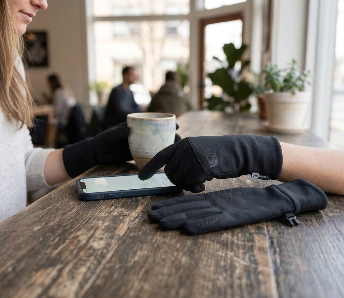 The North Face Women's Etip Recycled Gloves — TNF Black NF0A4SHA / Small — view 3