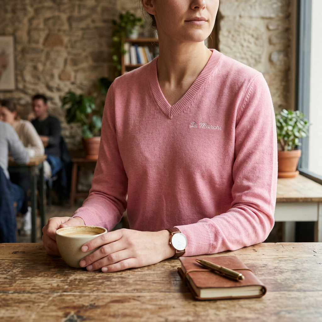 De Marchi - Heritage Pullover - Pink — S / Pink — view 1