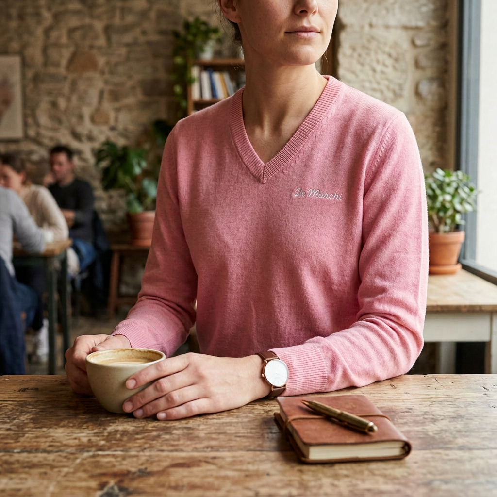 De Marchi - Heritage Pullover - Pink — S / Pink — view 3