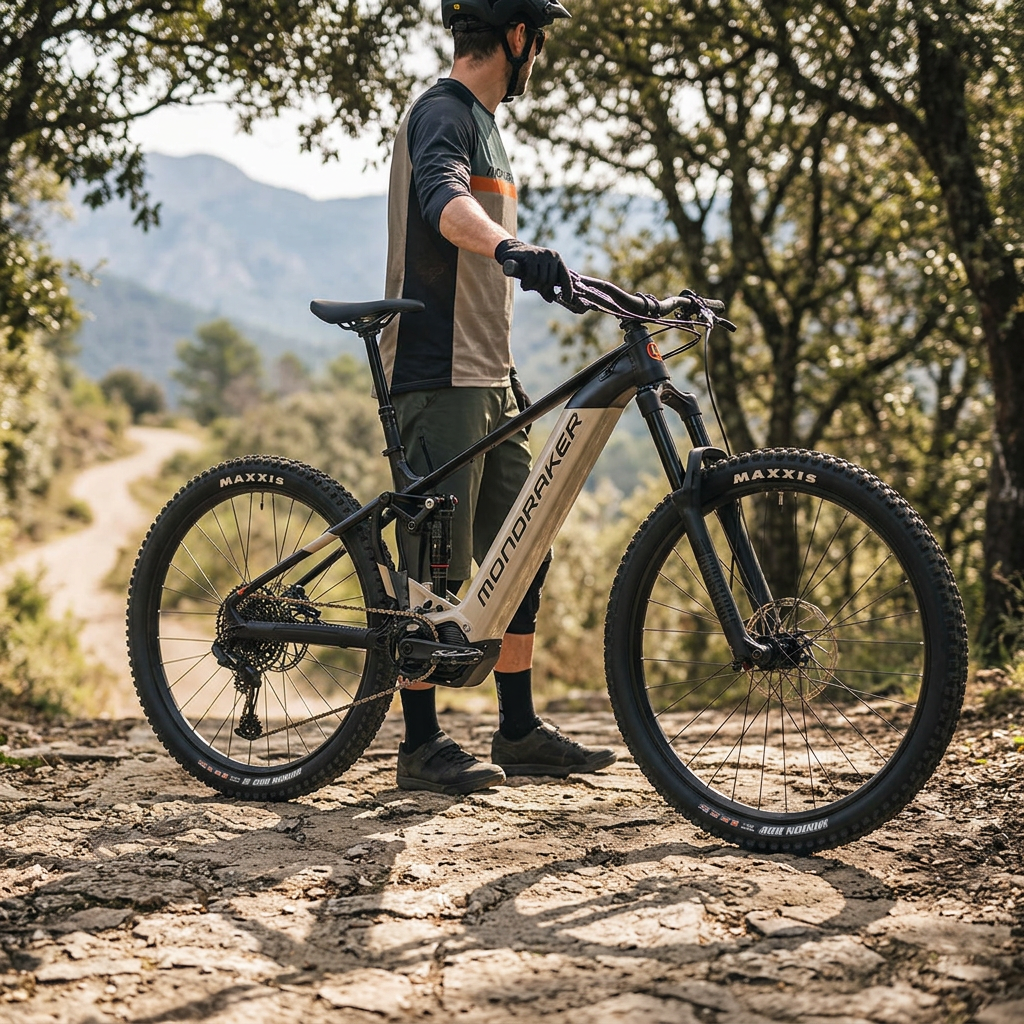 Mondraker Dusk E-Bike — S / Black-Desert Grey-Orange — view 2
