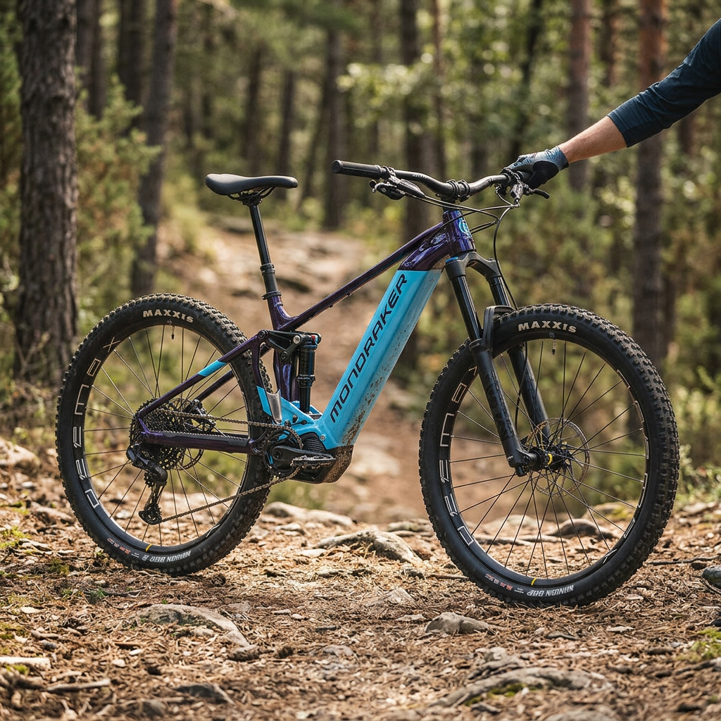 Mondraker - DUSK R SE Bike - Deep Purple-Light Blue (e-MTB ENDURO) — S / Deep Purple-Light Blue — view 2