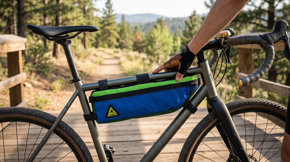 ZEITBIKE - Zeitbike Green Guru Halfshift Frame Bag - View 3