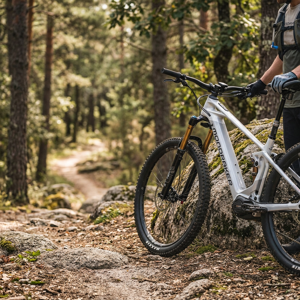 Mondraker - CRAFTY CARBON RR SL Bike - Silver/White (e-MTB ENDURO/AM) — S / Silver-White — view 1