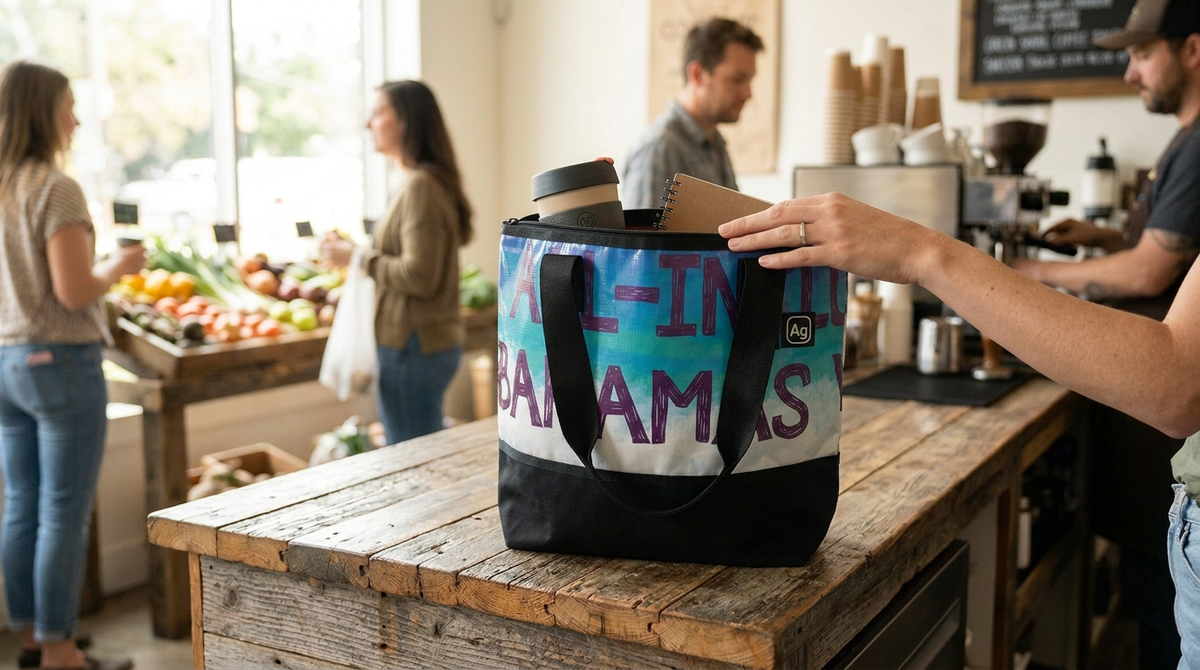 Alchemy Goods - Wholesome Zipper Top Tote — Multi-Color / Large — view 2