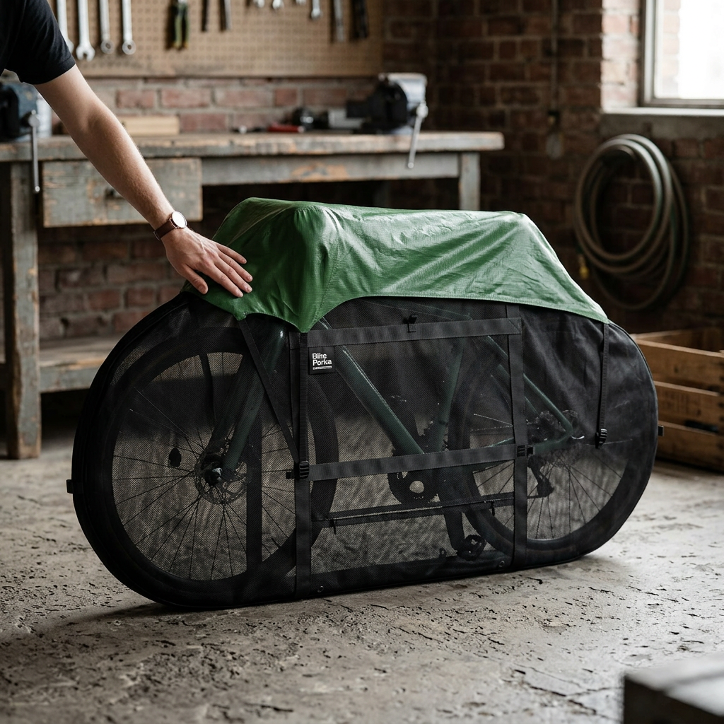 BikeParka - Bike Transport Bag - RoughSac Hood — view 1