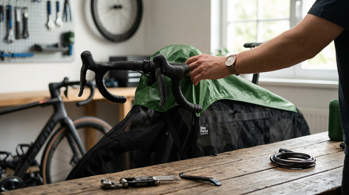 BikeParka - Bike Transport Bag - RoughSac Hood — view 2