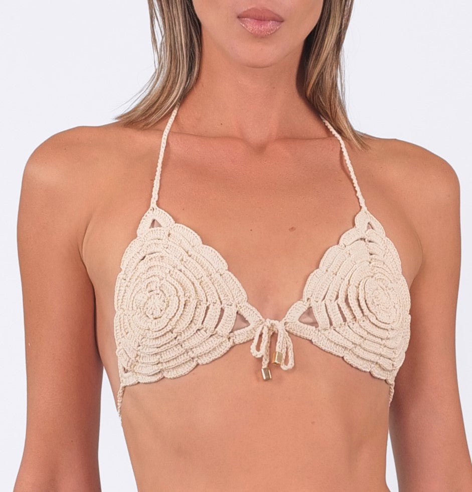 Acqua De Luxe Beachwear Women's Love & Roses Bikini Top